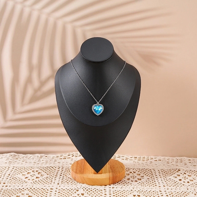High-Grade Solid Wood Necklace Display Stand Neck Neck Model Necklace Stand Neck Model Display Stand Stall Storage Special Stand