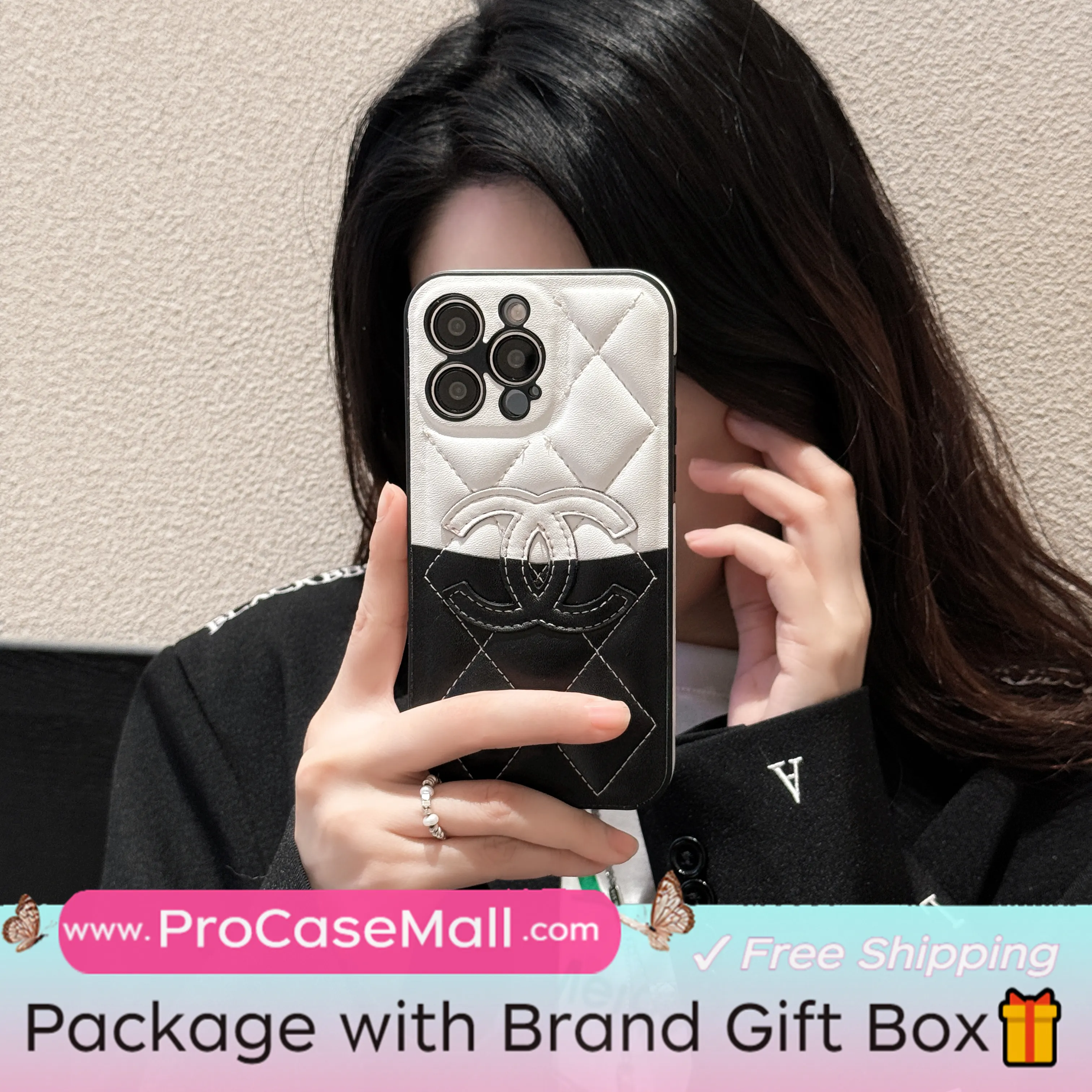 Premium Chanel Leather Apple iPhone Fashion Case