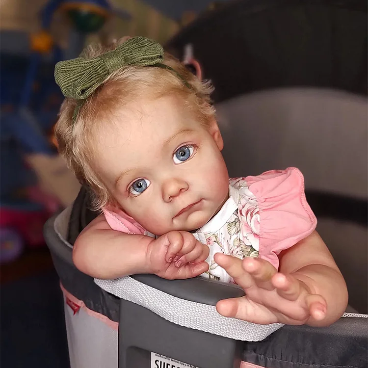  "Heartbeat" 17''&22" Reborn Doll Shop Hayden Awake Weighted&Huggable Reborn Toddler Baby Girl Doll Bernice - Realistic and Lifelike - Reborndollsshop®-Reborndollsshop®