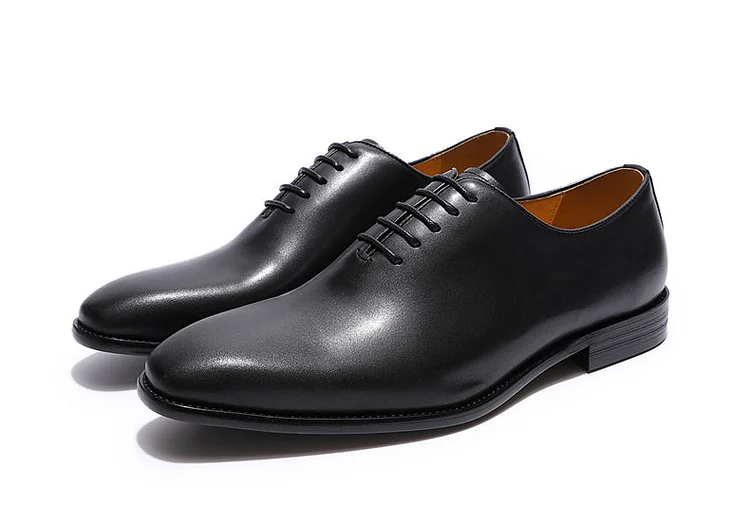 Men's Genuine Leather Handmade Business Lace-up Dress Shoes