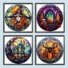 4pcs Diamond Painting -DIY Round Drill Halloween