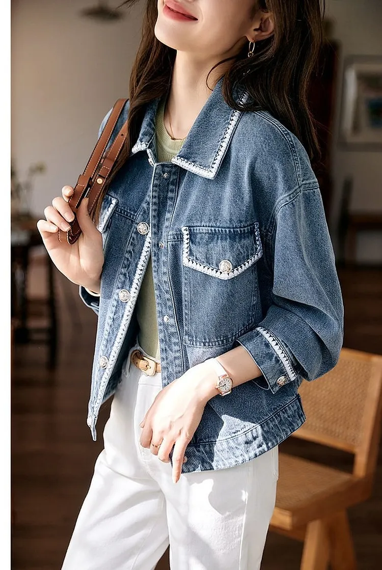 Women's Classic Jacket with Multi Functional Pockets