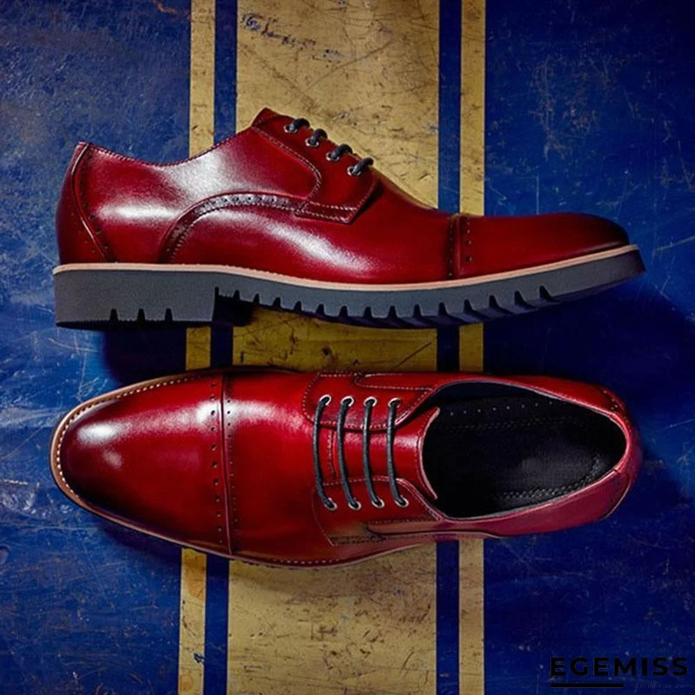 Men's Fashion Leather Derby Shoes | EGEMISS