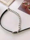 Original Cool Chain Leather Necklace&Bracelet