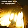 Solar Foldable Camping Light Rechargeable Portable Flashlight Hanging Tent Light