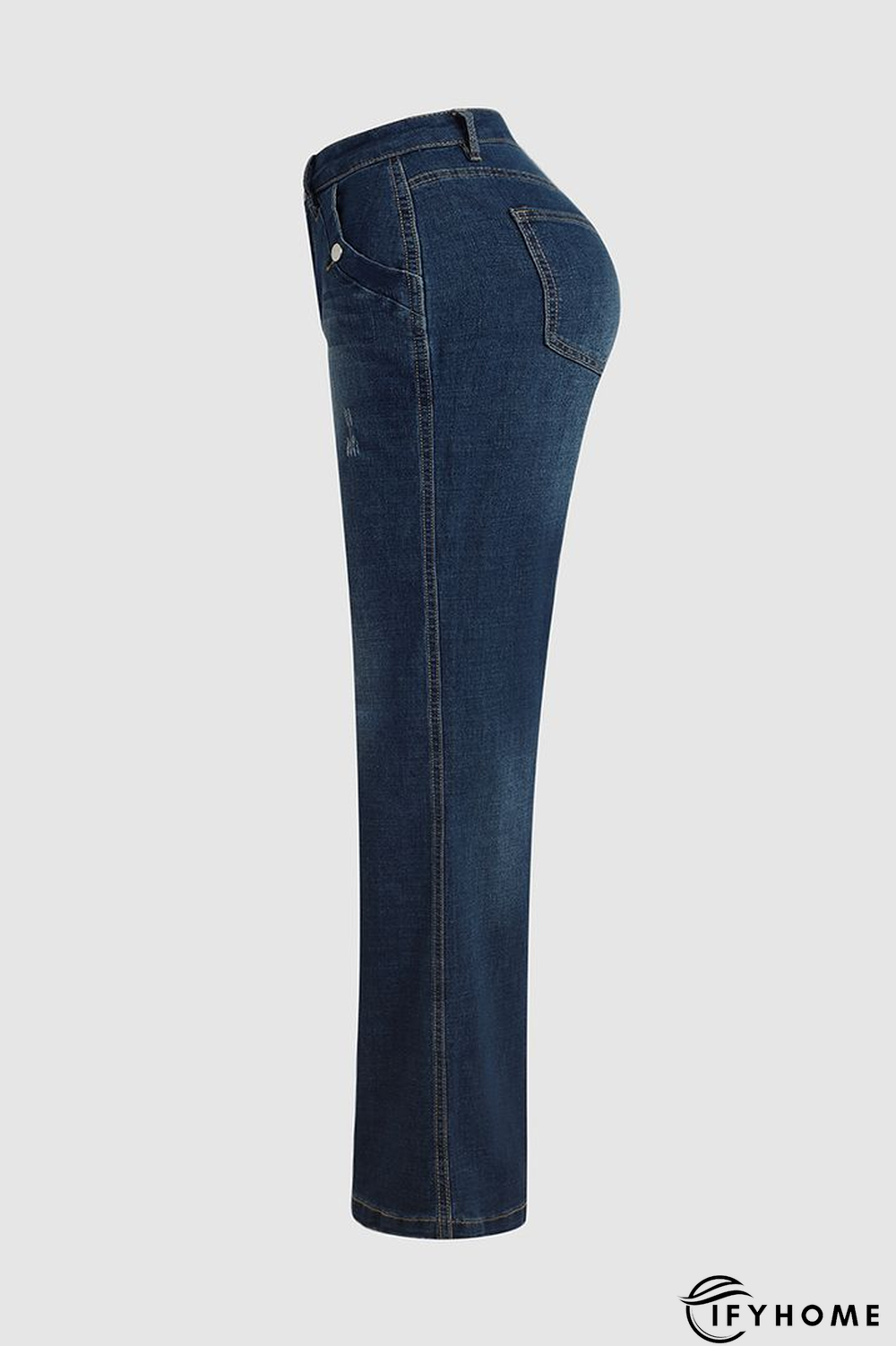 Denim Casual Loose Plain Jeans | IFYHOME