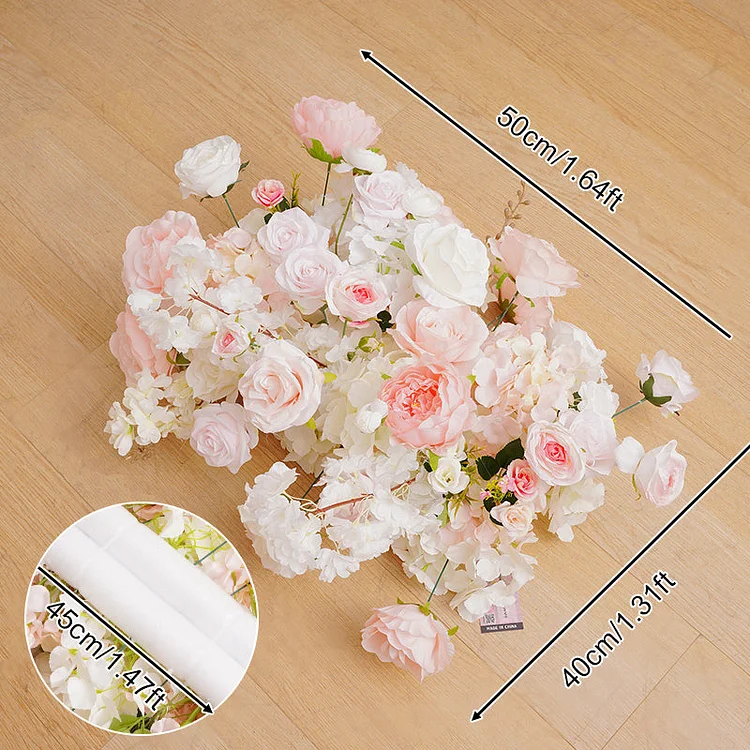 A8680 Pink Series Wedding Backdrop Frame Arch Decor Floral Arrangement