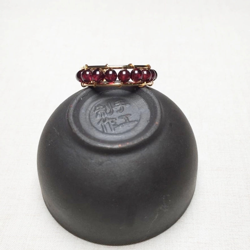 2 Pieces Original Design Geometric Crystal Tourmaline Plating 14K Gold Plated Open Ring