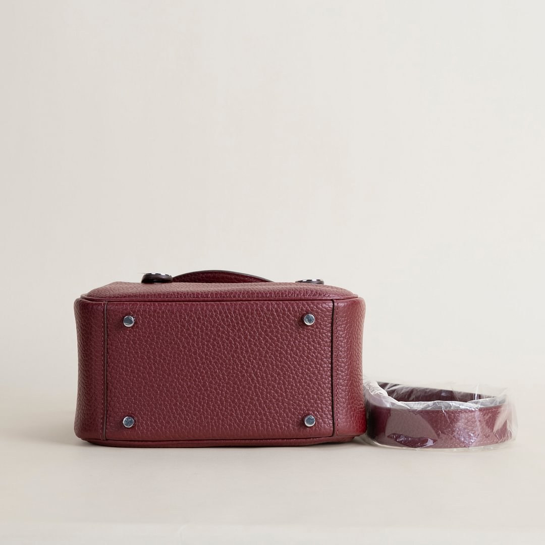 Mini Lindy Clemence leather 55 H Rouge PHW