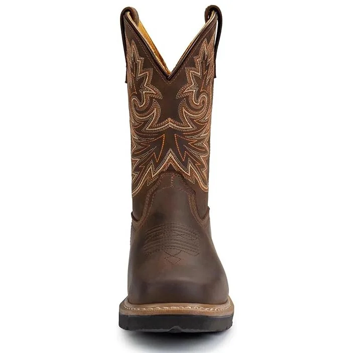 HISEA NINGO Men's Western Cowboy Boots Waterproof Square Toe - Shop