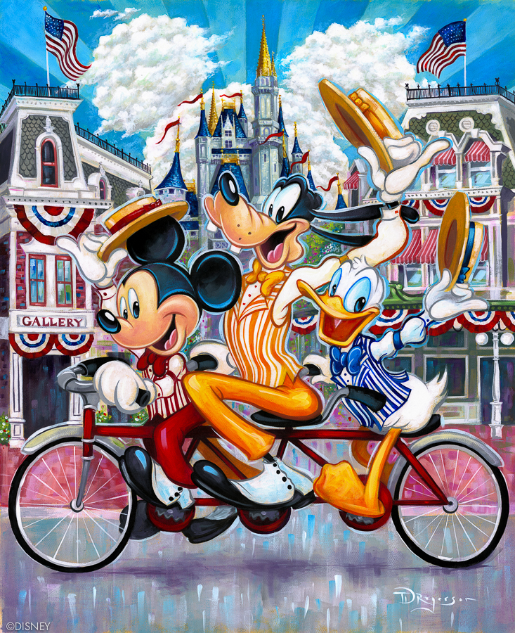Disney Mickey 40*50CM(Canvas) Full Round Drill Diamond Painting gbfke