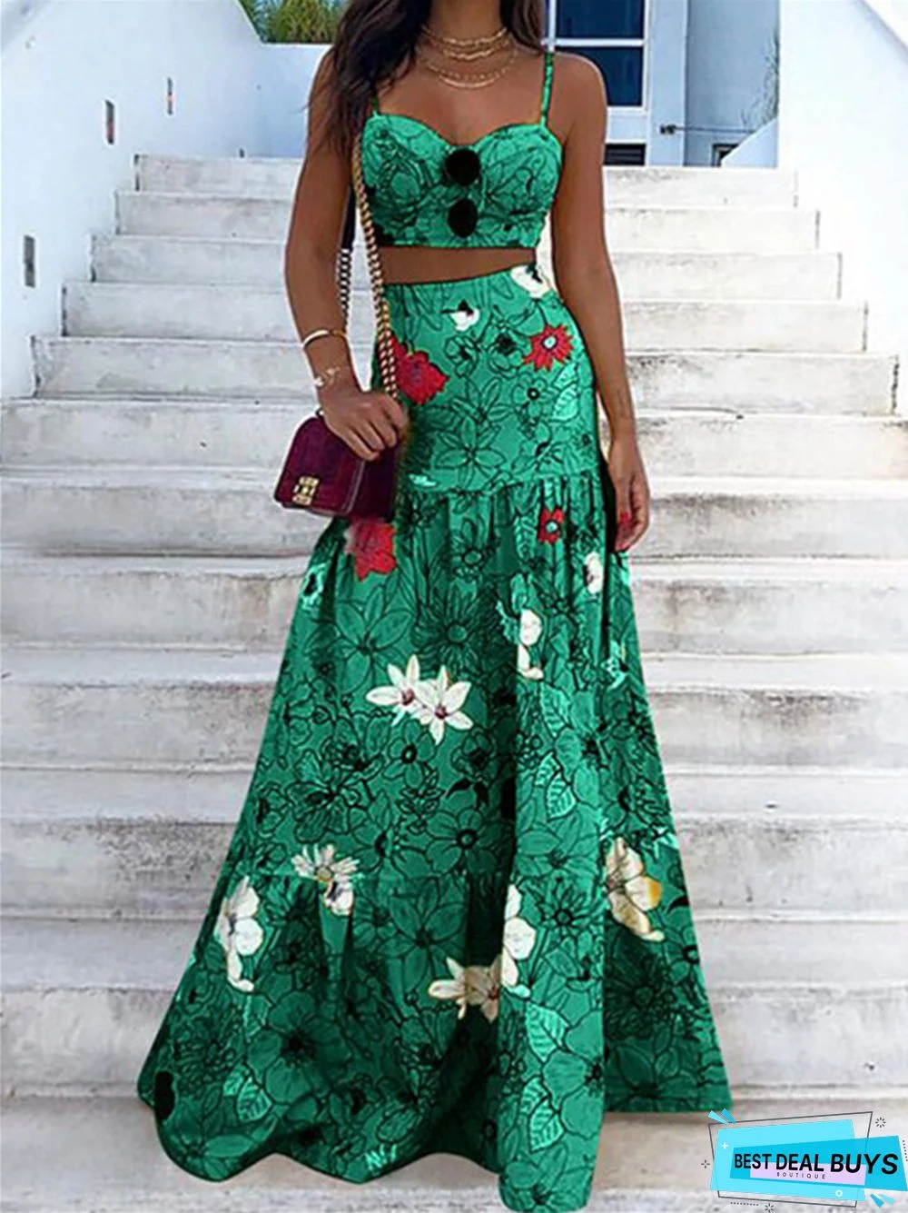 New Sexy Summer Ladies Print Dress