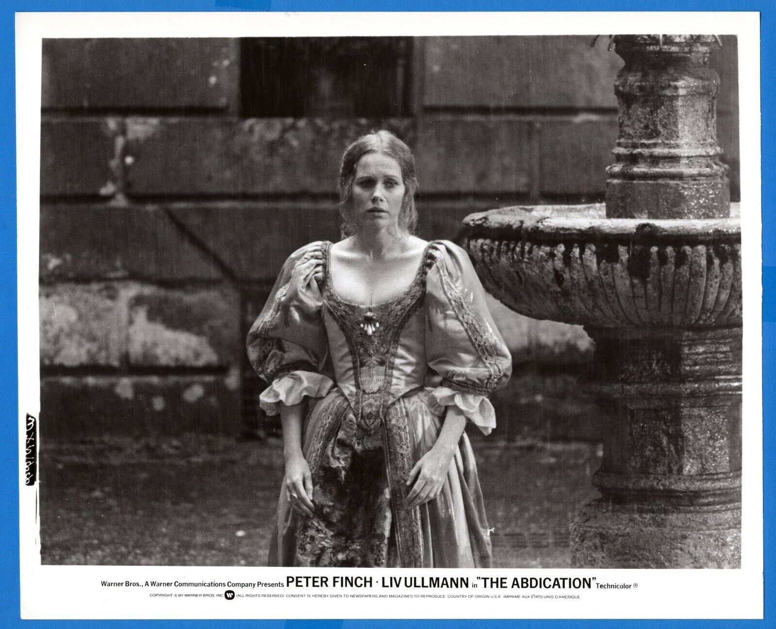 LIV ULLMANN Actress 8x10 Promo News Vintage Photo Poster painting THE ABDICATION Movie 1974