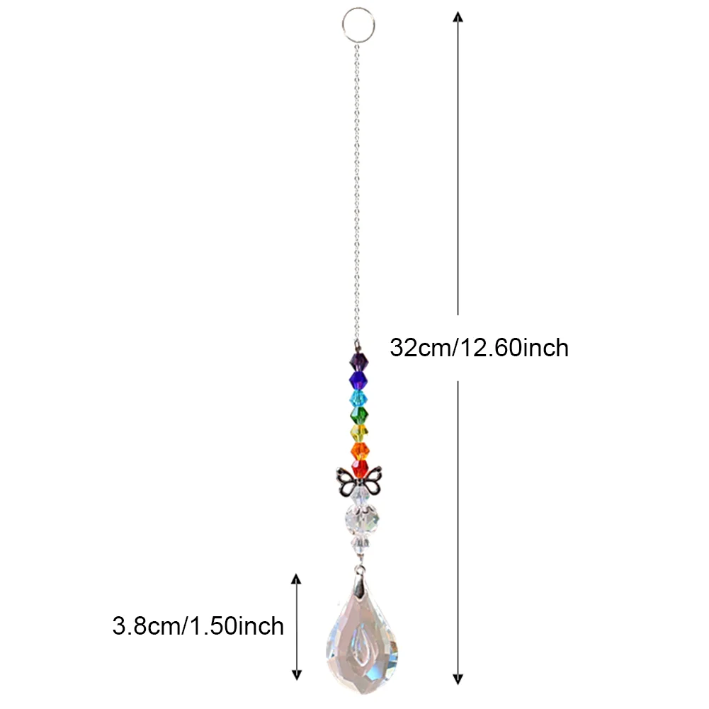 Cartoon Crystal Pendant Necklace Heart Leaf Jewelry Charm Fashion Accessory