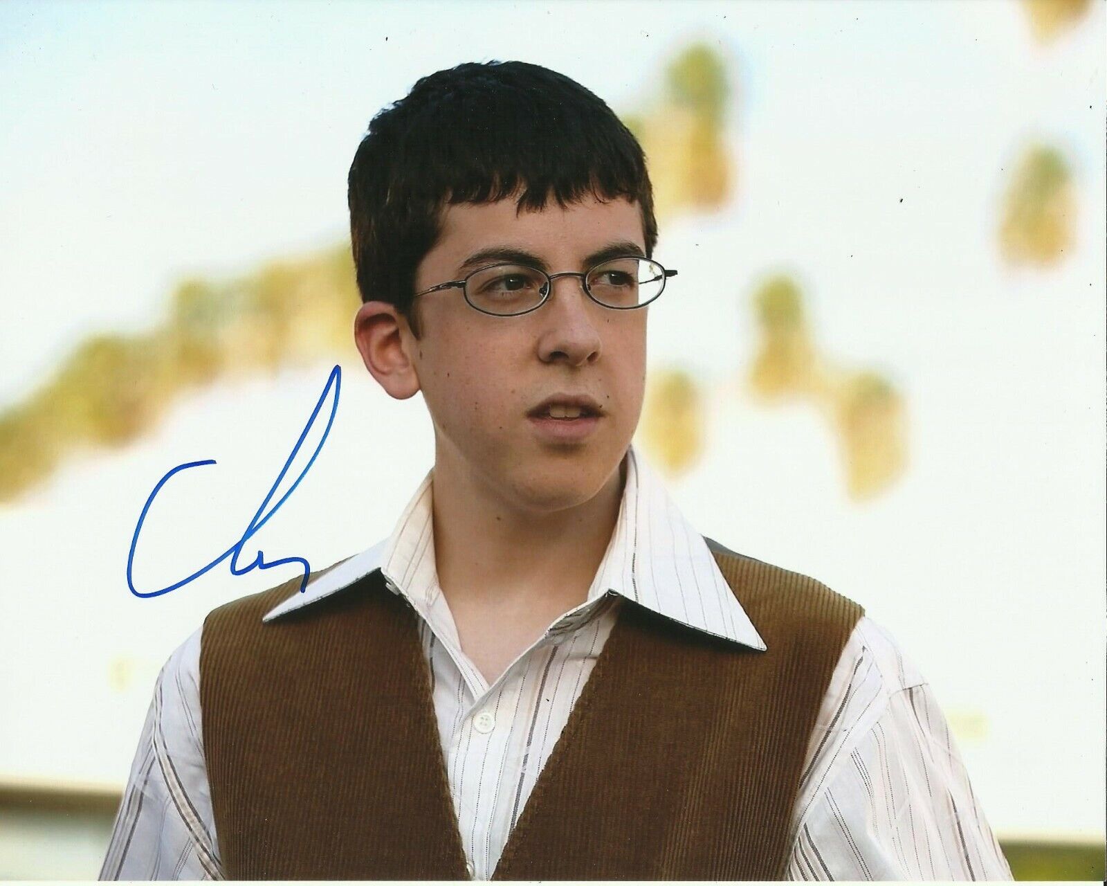 CHRISTOPHER MINTZ-PLASSE SIGNED SUPERBAD Photo Poster painting UACC REG 242 (1)