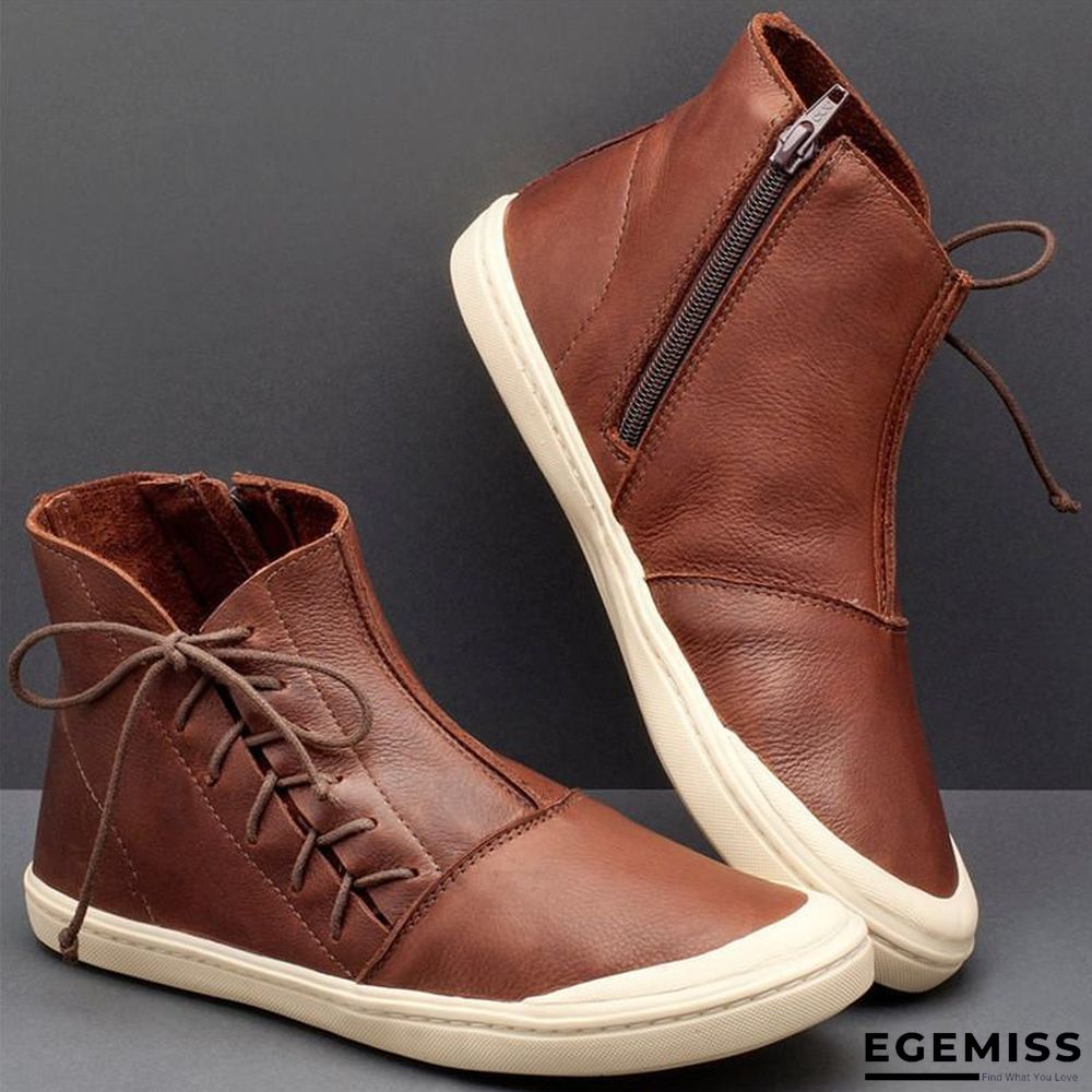 Casual Daily High-Top Zipper Sports Boots | EGEMISS