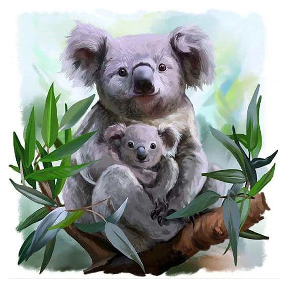 Full Round Diamond Painting Koala (30*30cm)
