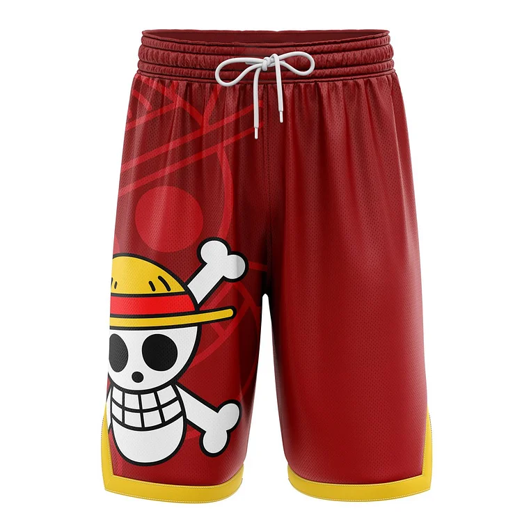 Luffy Straw Hats One Piece Basketball Shorts