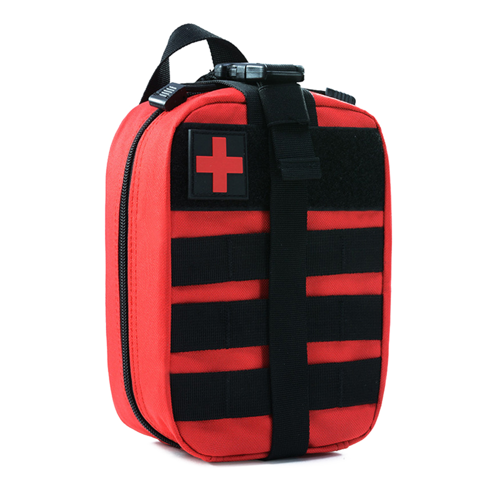 

First Aid Kit Emergency Outdoor EDC Molle Travel Hunting Medical Case Bag, Red, 501 Original