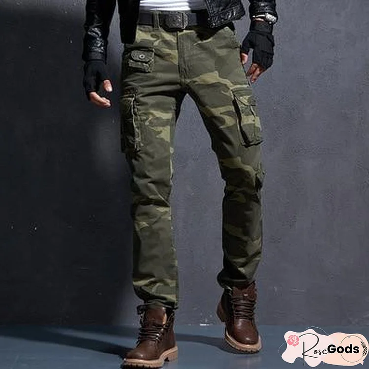 Men Casual Pants Military Tactical Pantaloon Camouflage Homme Slim Fit Cargo Pants Hombre Modis Black Uomo Trousers