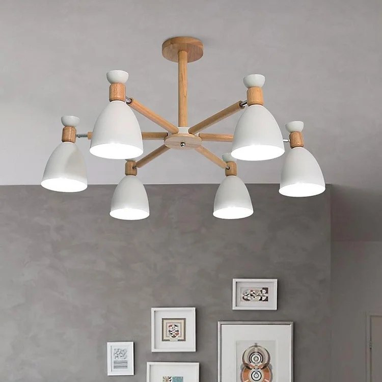 6-light LED Nordic Pendant Lighting Chandelier Hanging Ceiling Lights - Appledas