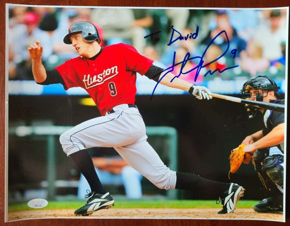 Hunter Pence JSA Cert Signed 11x14 Photo Poster painting Autograph