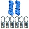 Rope with Roller Tensioner Paracord Adjusters w/Locking Buckle Tie-Down Tool