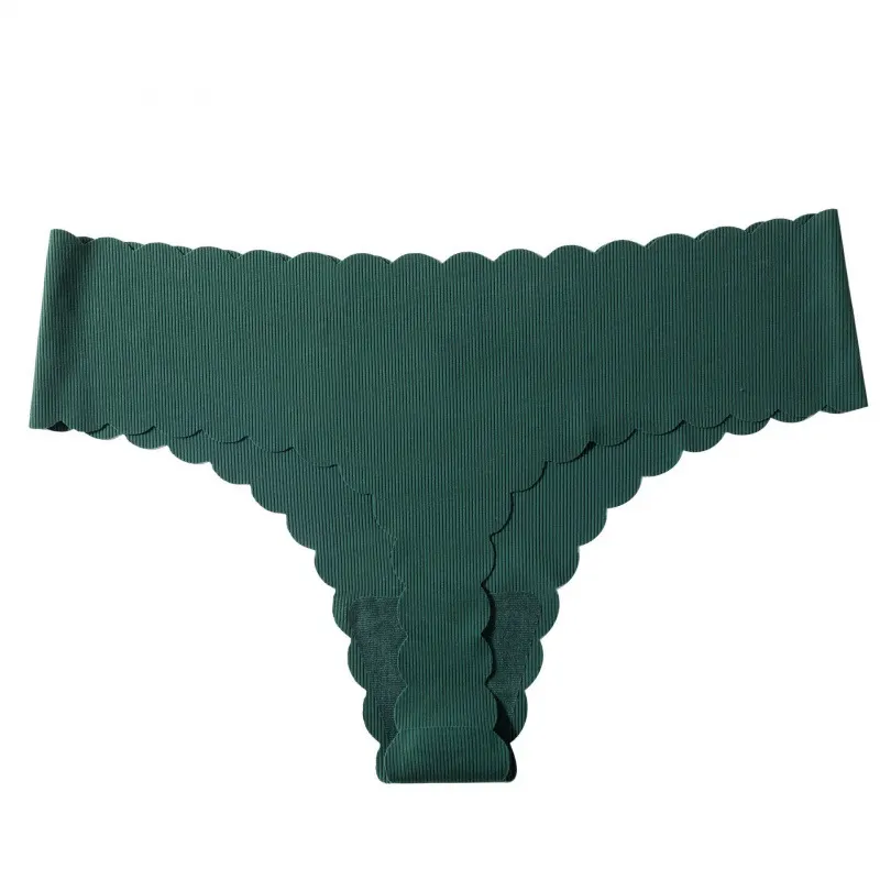 Uveng Uveng Lady One-Thick Thread Wave Side Cotton Crotch Low-Waist Bikini Trousers Woman