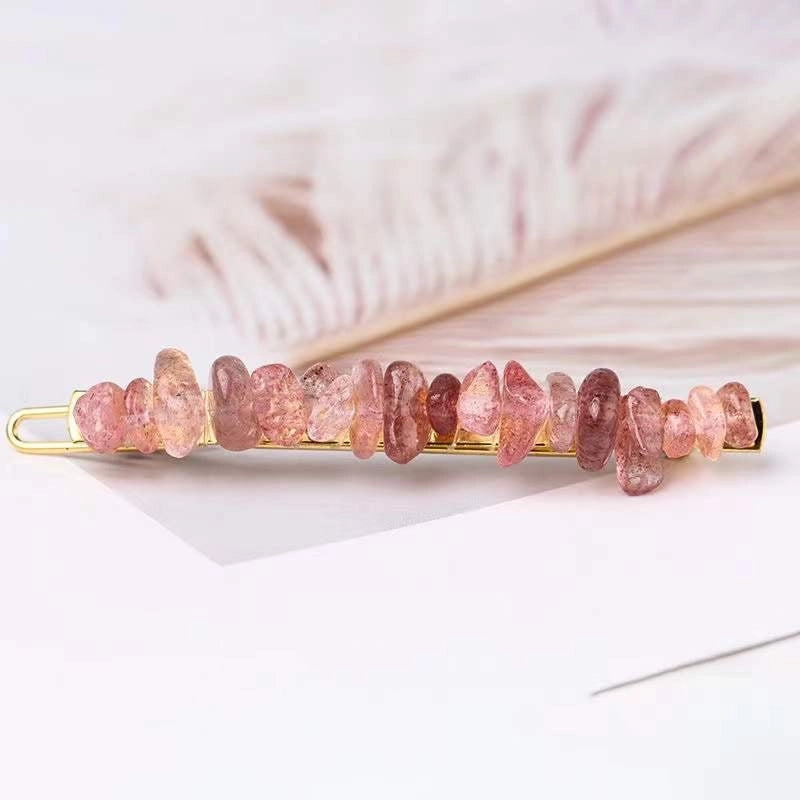 Women’s Retro Geometric Natural Crystal Hair Clip