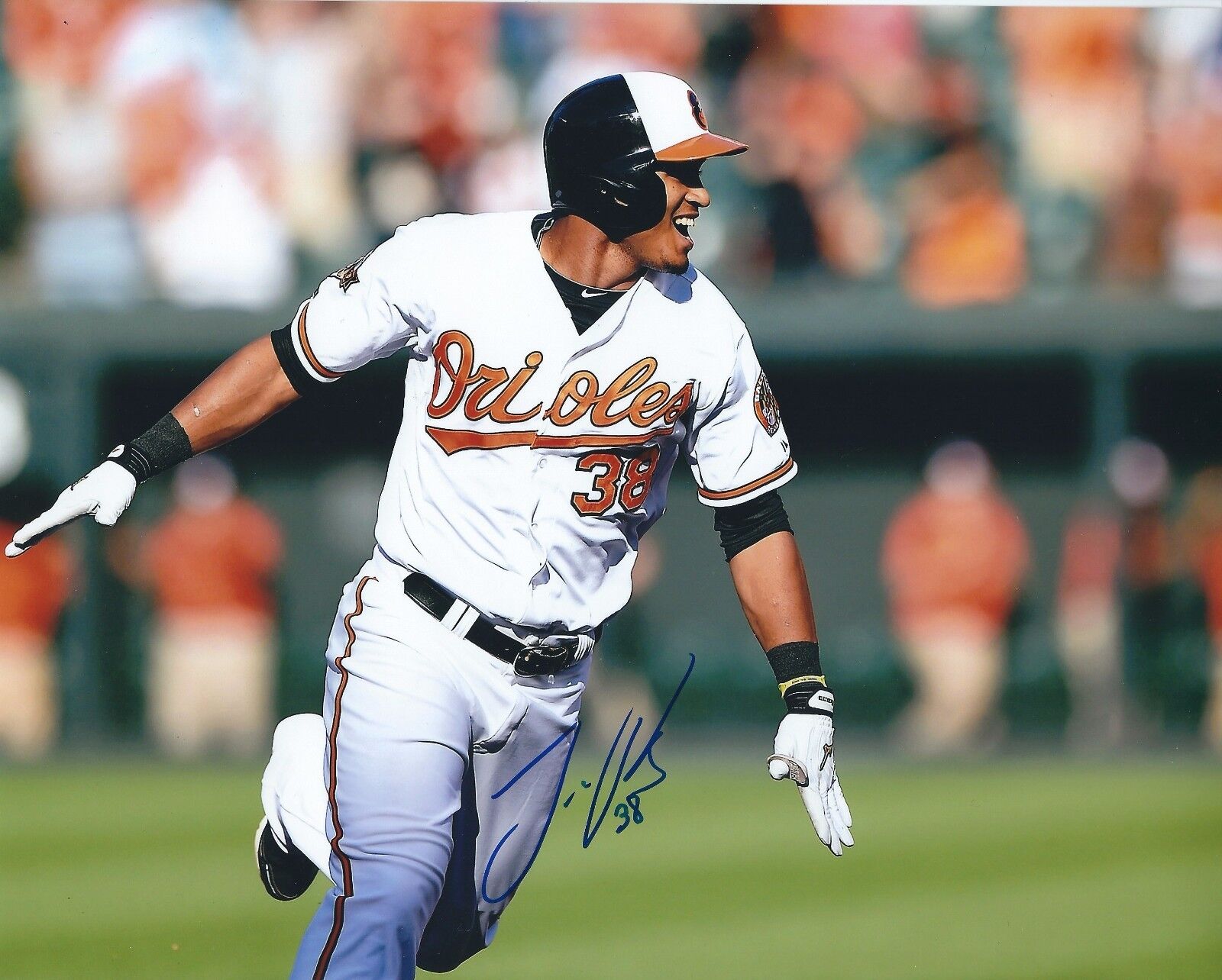 AUTOGRAPHED 8x10 JIMMY PAREDES Baltimore Orioles Photo Poster painting W/COA