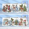 6Pcs Weihnachten Schneemann - 5d DIY Handwerk Grußkarte