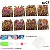 8PCS DIY Diamond Art Greeting Cards Xmas Congratulations Cards & Gifts (Heart)