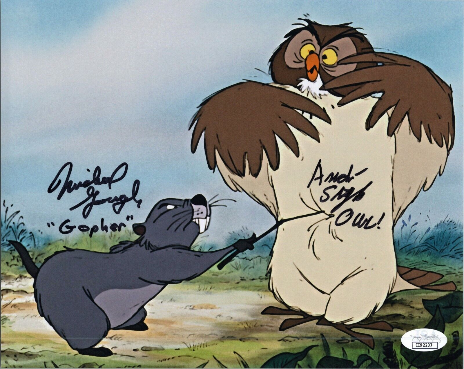 ANDRE STOJKA & MICHAEL GOUGH Hand-Signed WINNIE THE POOH