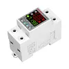220V 40/63A Adjustable Over Under Voltage Protective Relay Din Rail Energy Meter