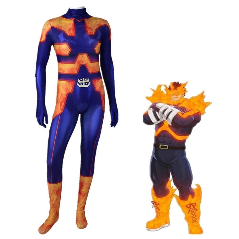 My Hero Academia Endeavour Cosplay Jumpsuit Strampelhöschen Halloween Karneval Kostüm