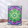 Mandala Flower 5D DIY Diamond Art Painting Notebook Kit 50 Pages A5 Rhinestone Art Painting Notebook Kit for Adults Beginners Holiday Birthday Gift