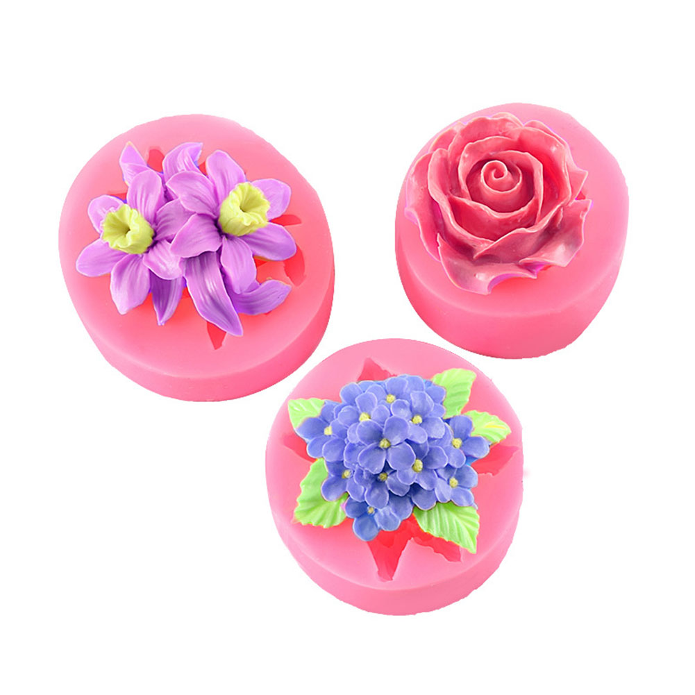 

Bloom Rose Silicone Cake Mold 3D Chocolate Decoration Kitchen Baking Tools, 501 Original