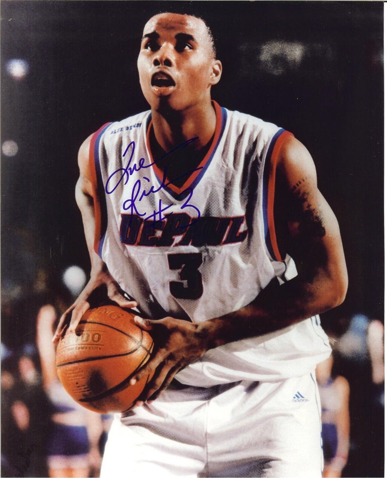 Quentin Richardson autographed 8x10 DePaul Blue Demons  Shipping