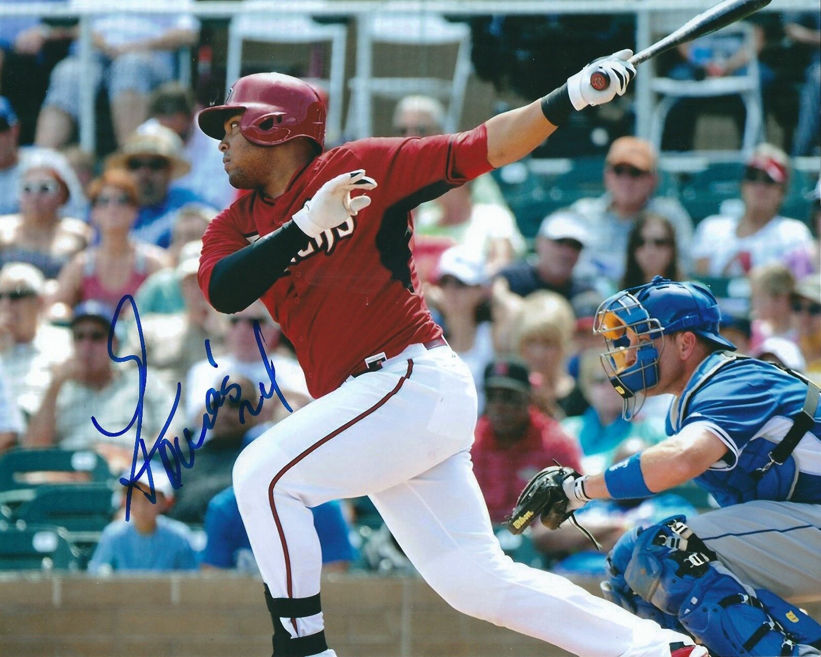 Autographed YASMANY TOMAS Arizona Diamondbacks 8x10 Photo Poster painting w/ COA