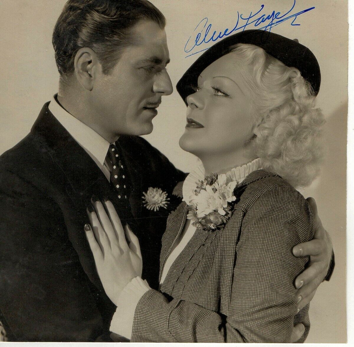 Alice Faye Signed Autographed 6.5X6.5 Photo Poster painting B/W Legendary Actress JSA LL48154