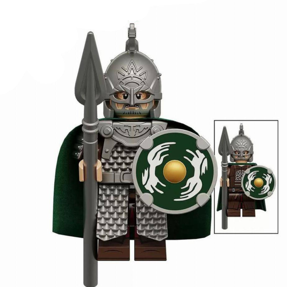 Rohan Warrior custom Lord of the Rings Minifigure Minifigure Bricks monstertoys