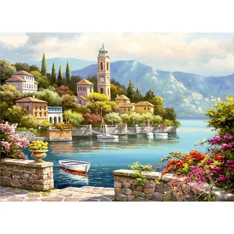 Diamond Painting - Full Round/Square Drill - Countryside View(30*40 - 50*60cm)