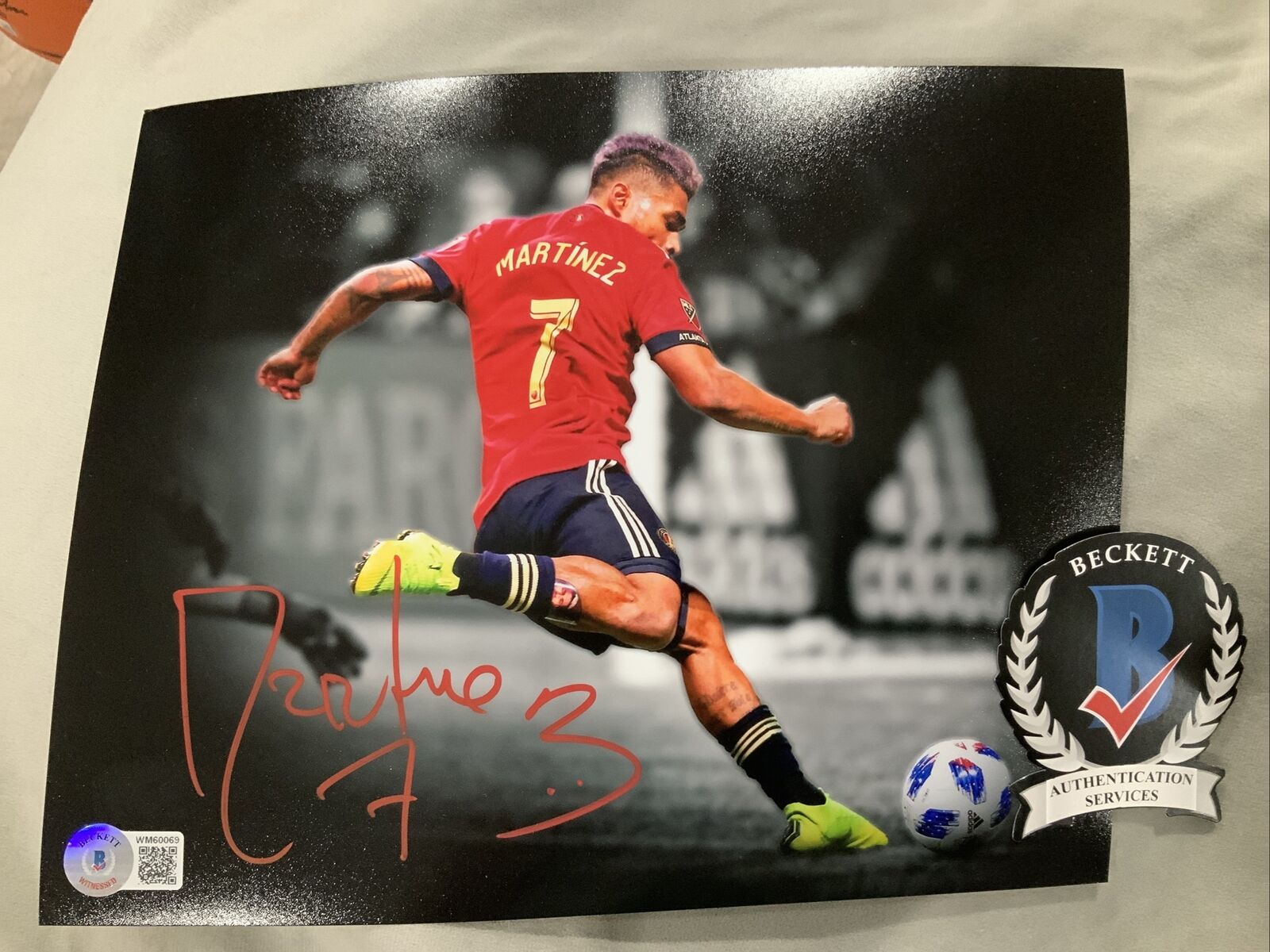 Josef Martinez Atlanta United Autograph Signed 8x10 Photo Poster painting Beckett Bas Coa