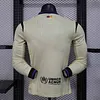 Joyfball 2025/2026 Player Version Long Sleeve Barcelona Away Football Jersey 1:1 Thai Quality（The player version jersey is a bit tight, please pay attention to the size selection）