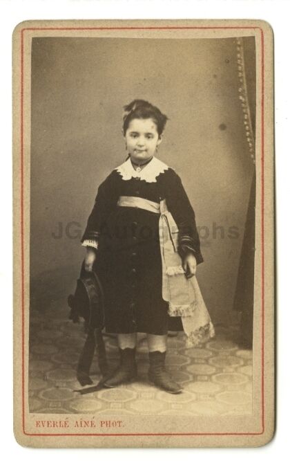 19th Century Children - 19th Century CDV Photo Poster painting - Sarreguemines, France