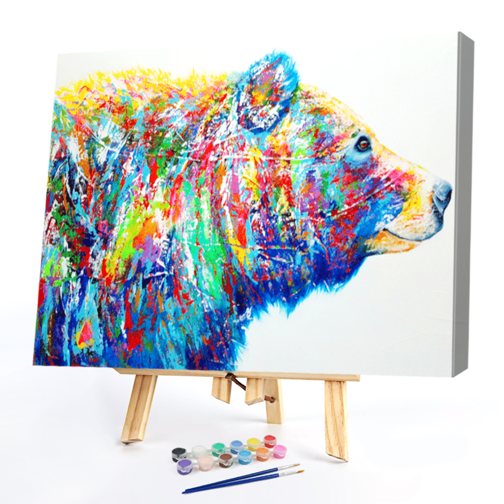 

50*40CM - Paint By Numbers - Cartoon Bear, 501 Original