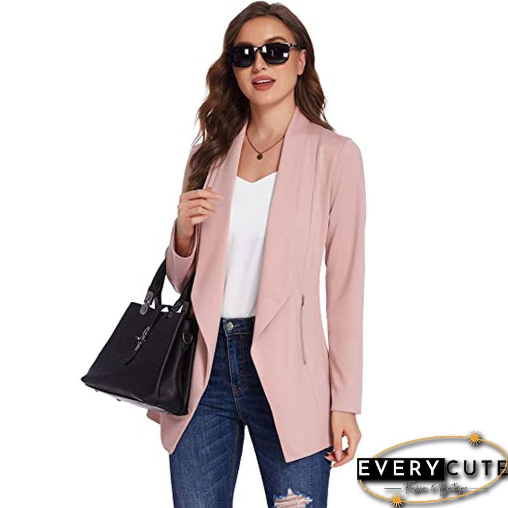 Autumn And Winter Long Sleeve Cardigan Casual Temperament Solid Color Jacket Suit