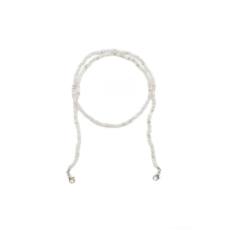 Casual Minimalist Geometric Crystal Unisex Glasses Chain