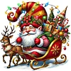 (40*40cm)Christmas Gnome - Full Round Drill Diamond Painting