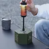 Camping Gas Can Case Anti-Fall Gas Canister Protective Cover Metal Camping Tools